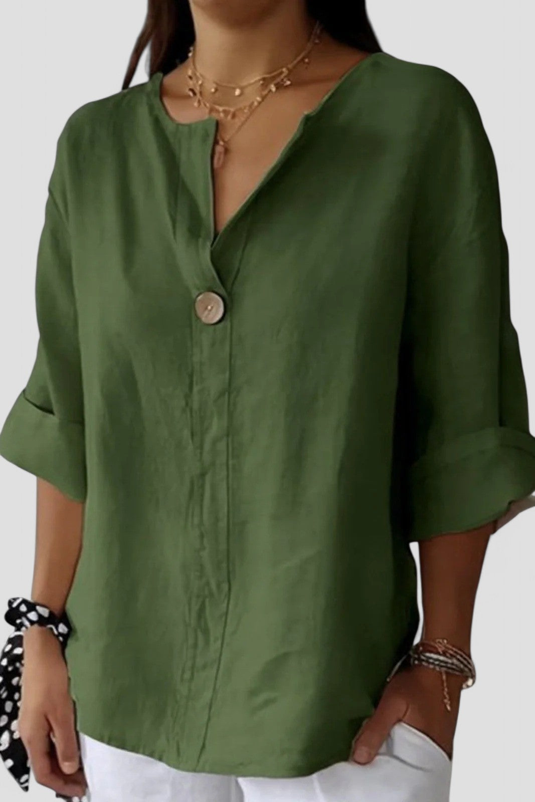 Zamma™ - Relaxed V-Neck Top