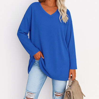 Zuri™ - Women V-Neck Knit Top | Effortless Comfort