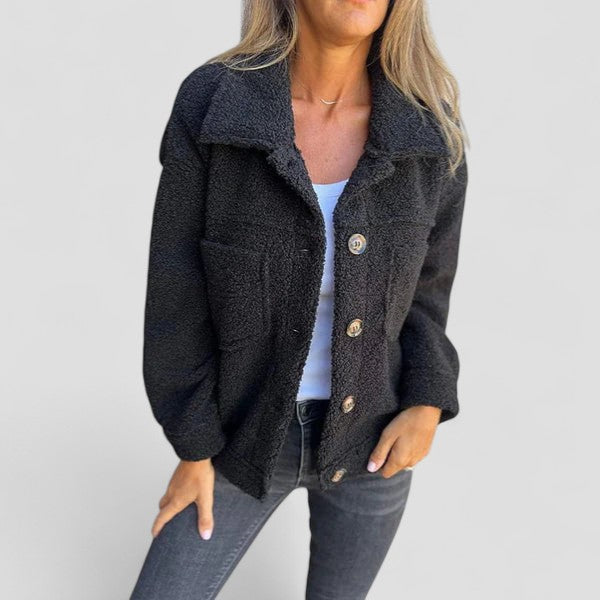 Dion™ - Short Wool Jacket with Lapels