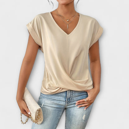 Amira™ - Twist Charm V-Neck Top