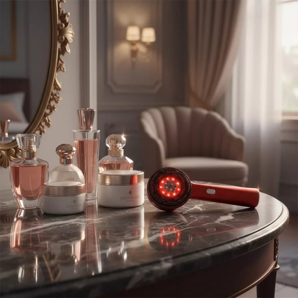 Rood Lichttherapie Hoofdhuidborstel