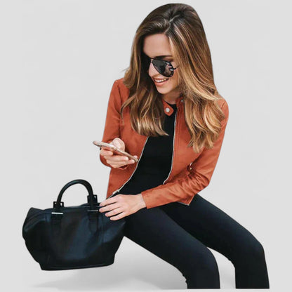 Sophia™ - Premium Italian Leather Jacket