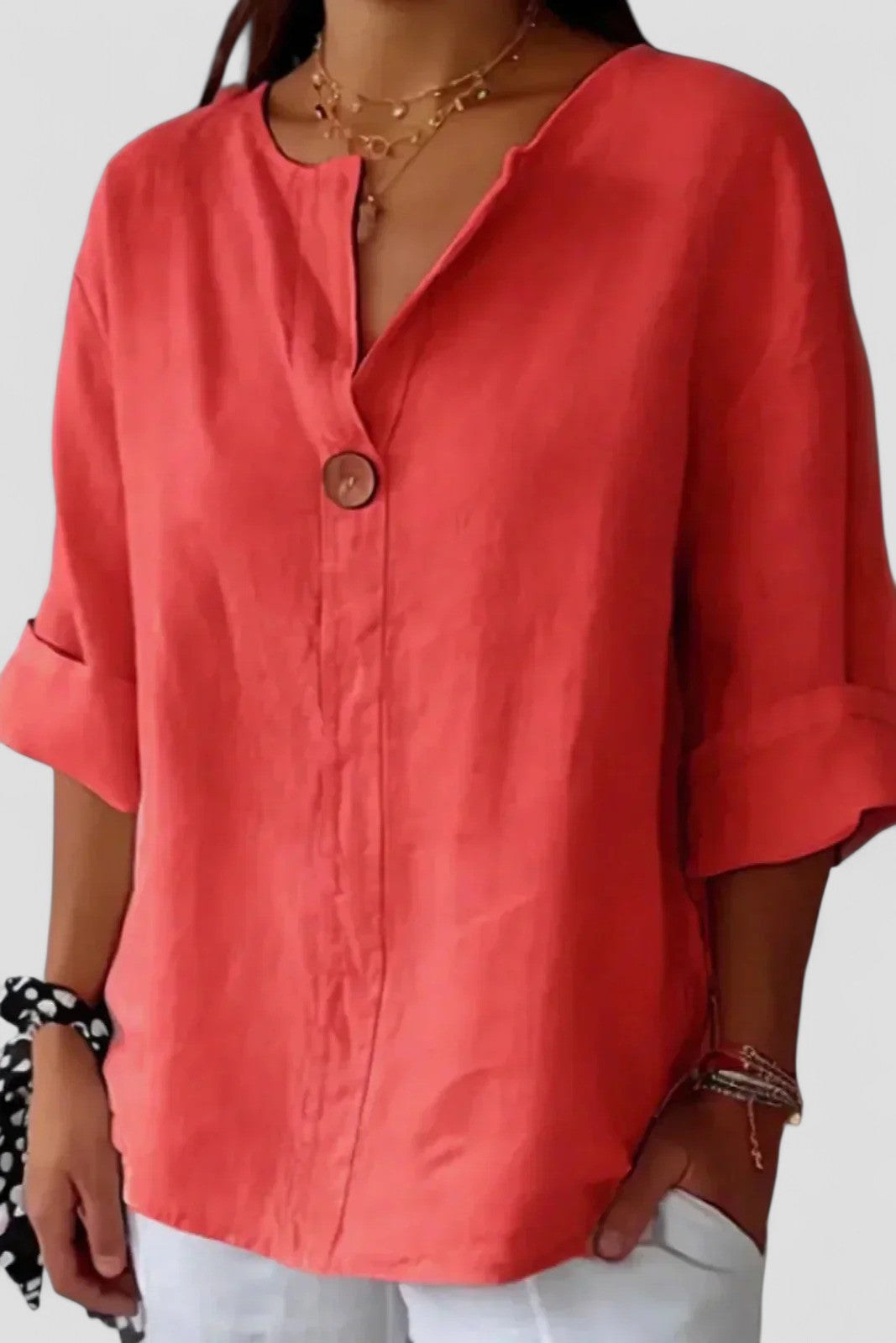 Zamma™ - Relaxed V-Neck Top